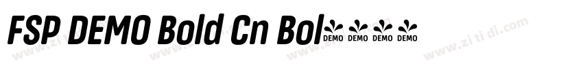 FSP DEMO Bold Cn Bol字体转换